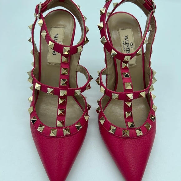 Authentic Valentino Garavani rockstud T- Strap heels - Picture 4 of 11